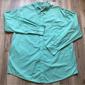 CINCH Mens XXL Mint Green Western Shirt Classic Fit Cotton Long Sleeve Cowboy